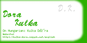 dora kulka business card